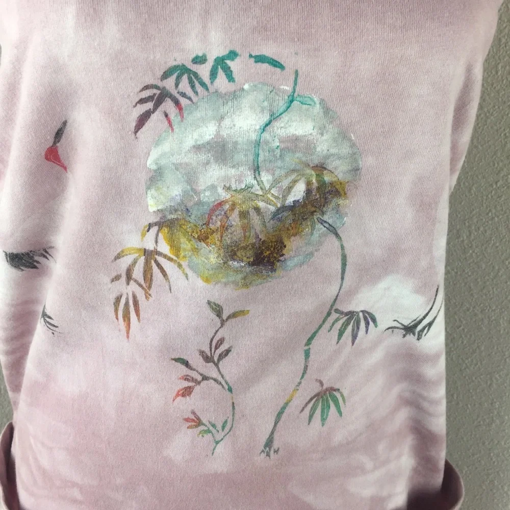 Vintage 1990s Primitives Andrea Bragg Pink Dress Medium Cotton Sleeveless Hawaii - Picture 2 of 8